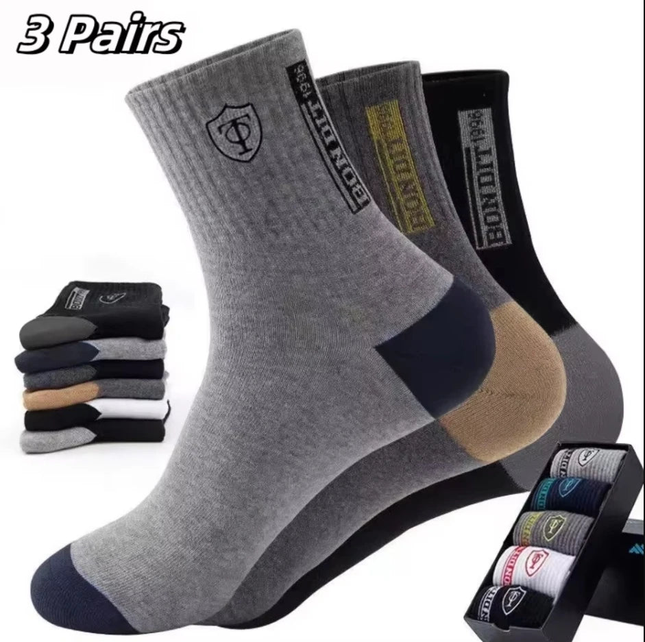 5Pairs Breathable Cotton Sports  Socks