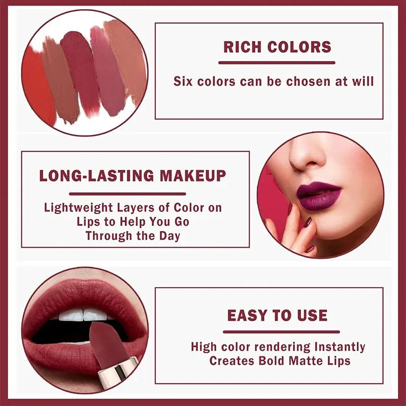 Matte Lipstick Velvet Waterproof