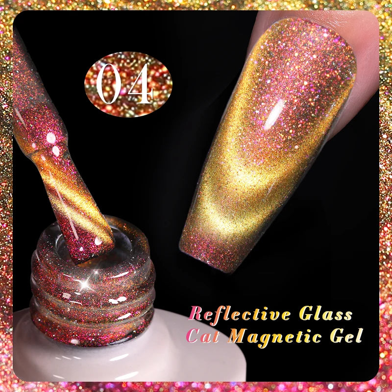 Double Light Gel Nail Polish Rainbow Glass