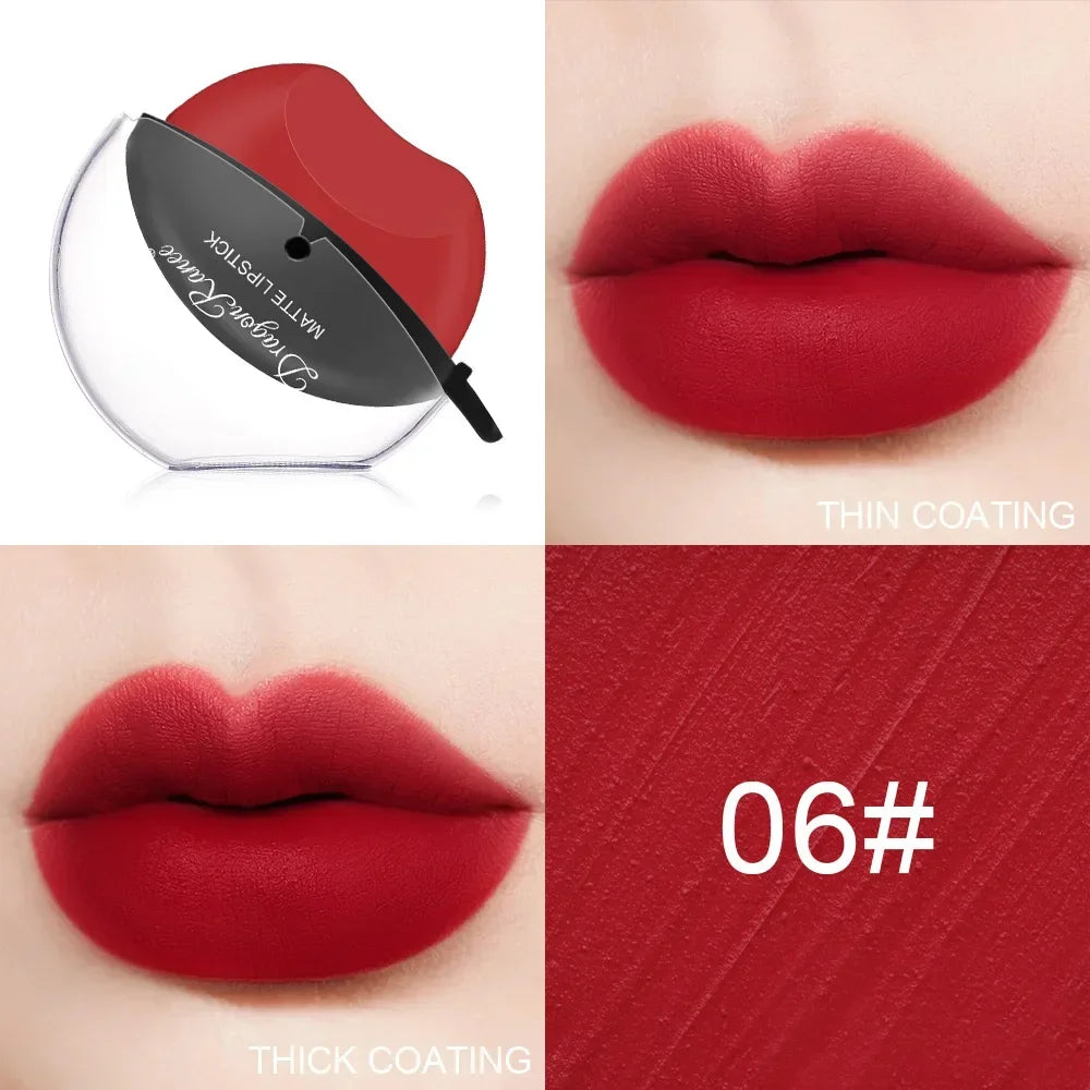 Moisturizing Matte Lipstick -Lip gloss Waterproof non-stick cup