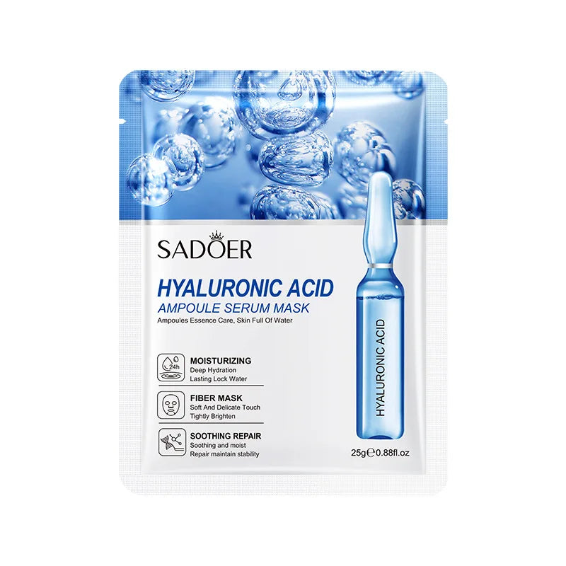 10pcs Hyaluronic Acid Facial Masks