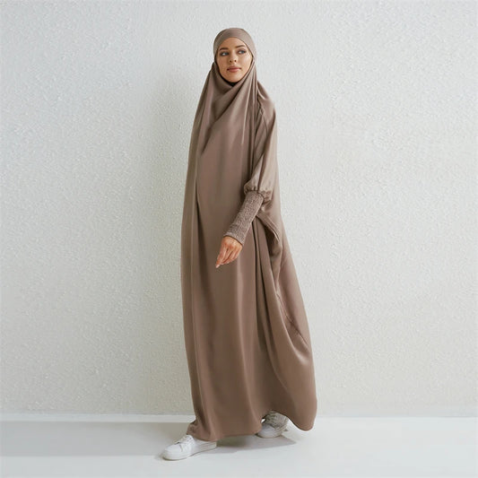 Hooded Abaya One-piece