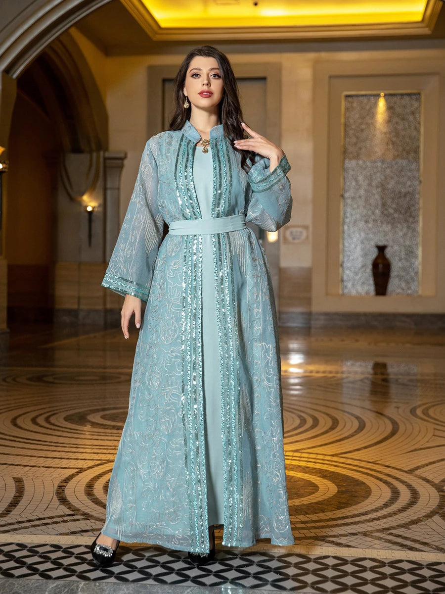 Anarkali Long Sleeve Dress