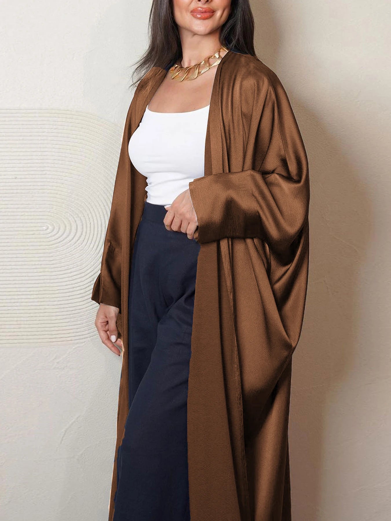 Shining Abaya Batwing Sleeve