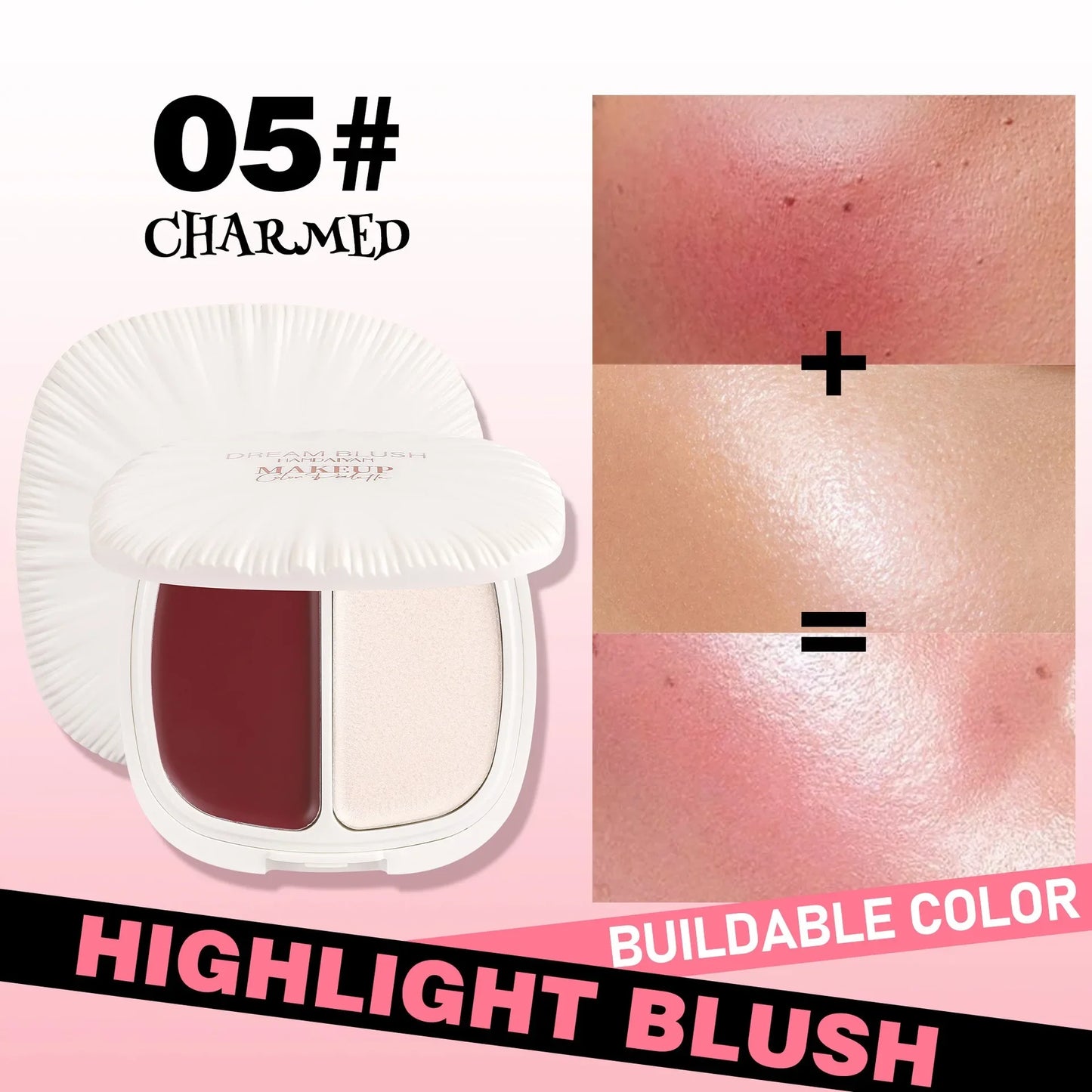 Pearl Highlight Blush Dual Color Contour