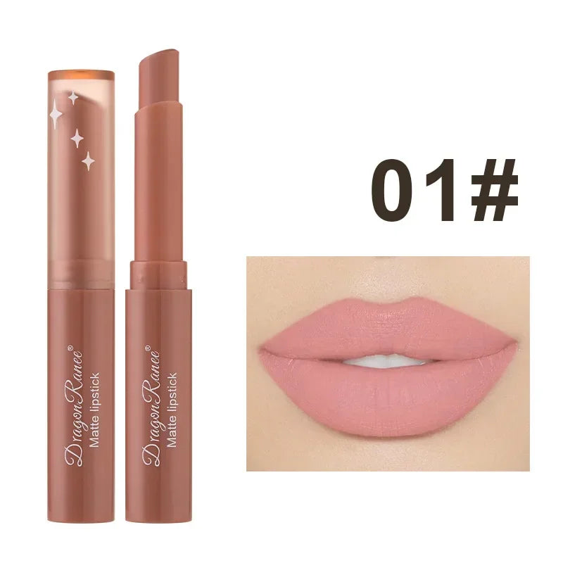 12 Colors Matte Lipstick Nude Pink