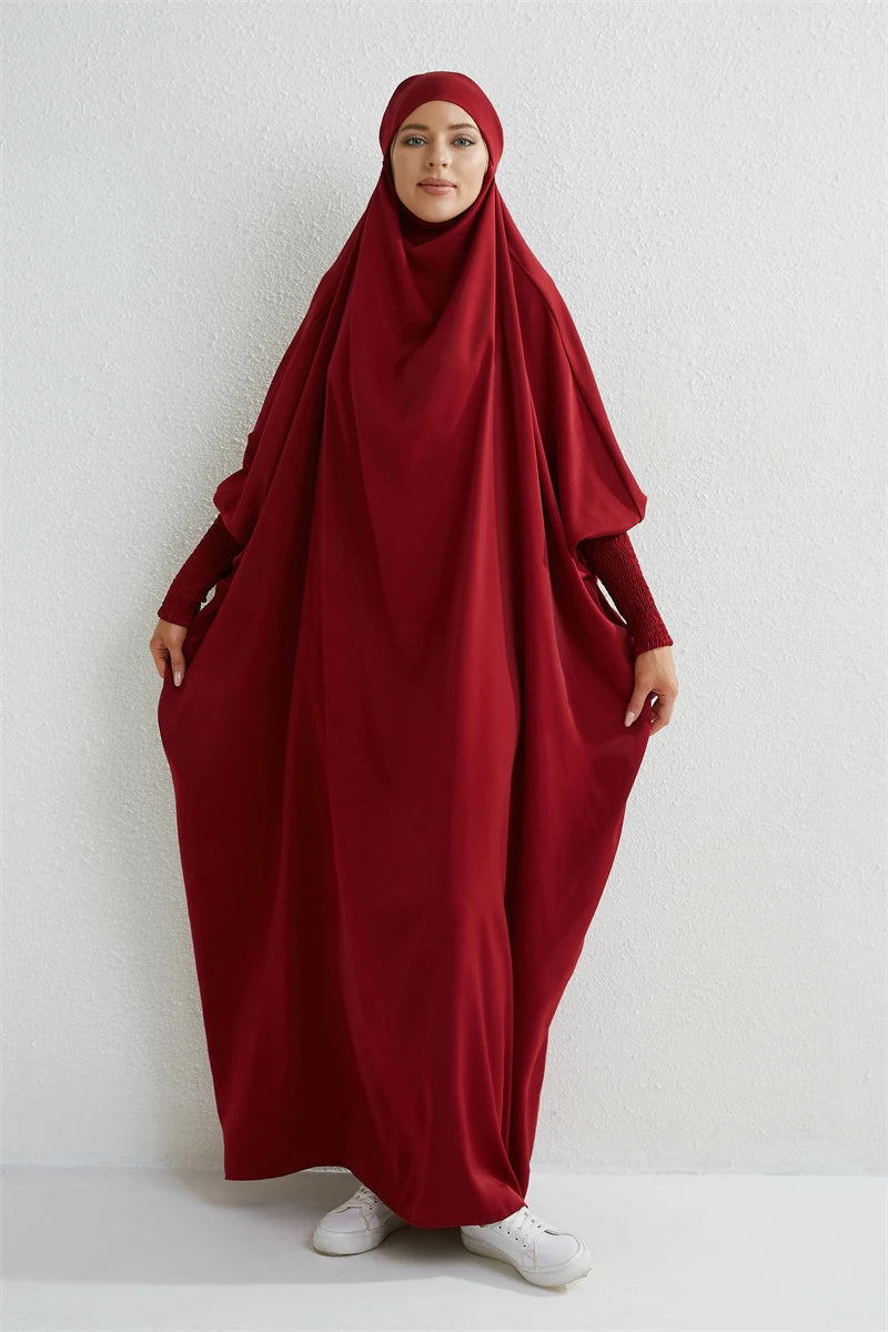 Hooded Abaya One-piece