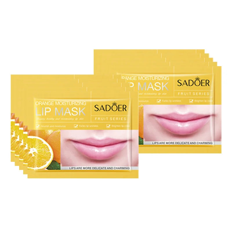 10pcs  Fruits Moisturizing Lip Mask