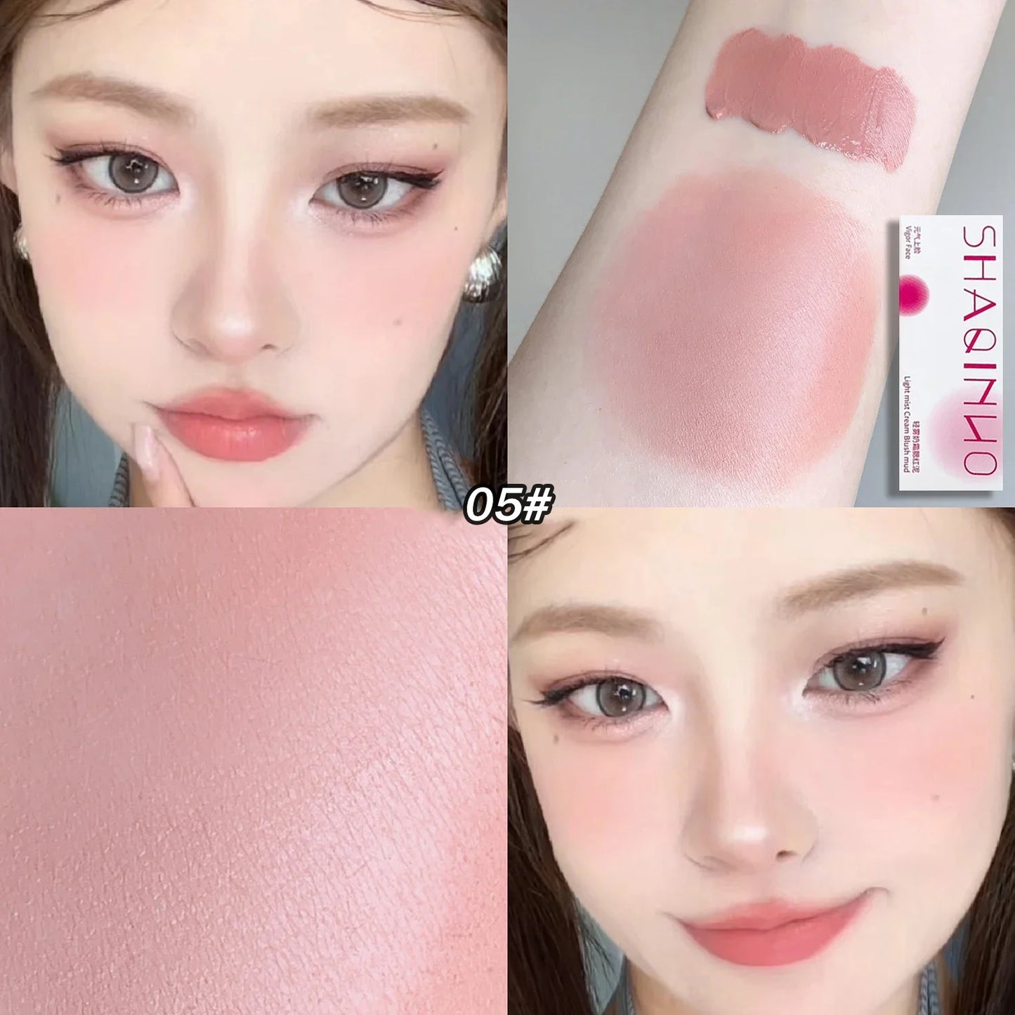 Light Mist Blush Cream Mud Matte Velvet Blusher