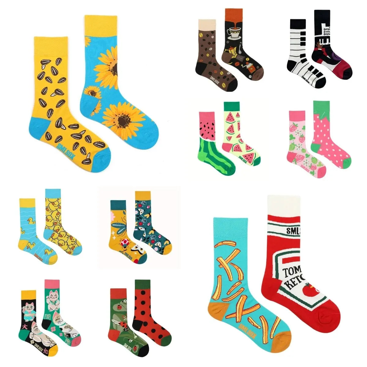 1 Pair Couples Fashion Socks