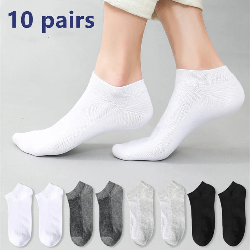 5Pairs Breathable Cotton Sports  Socks