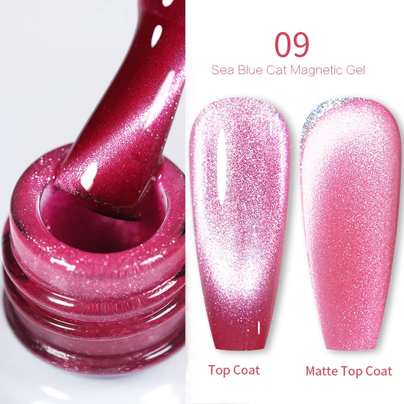 Magnetic Gel Nail Polish Wine Red Series