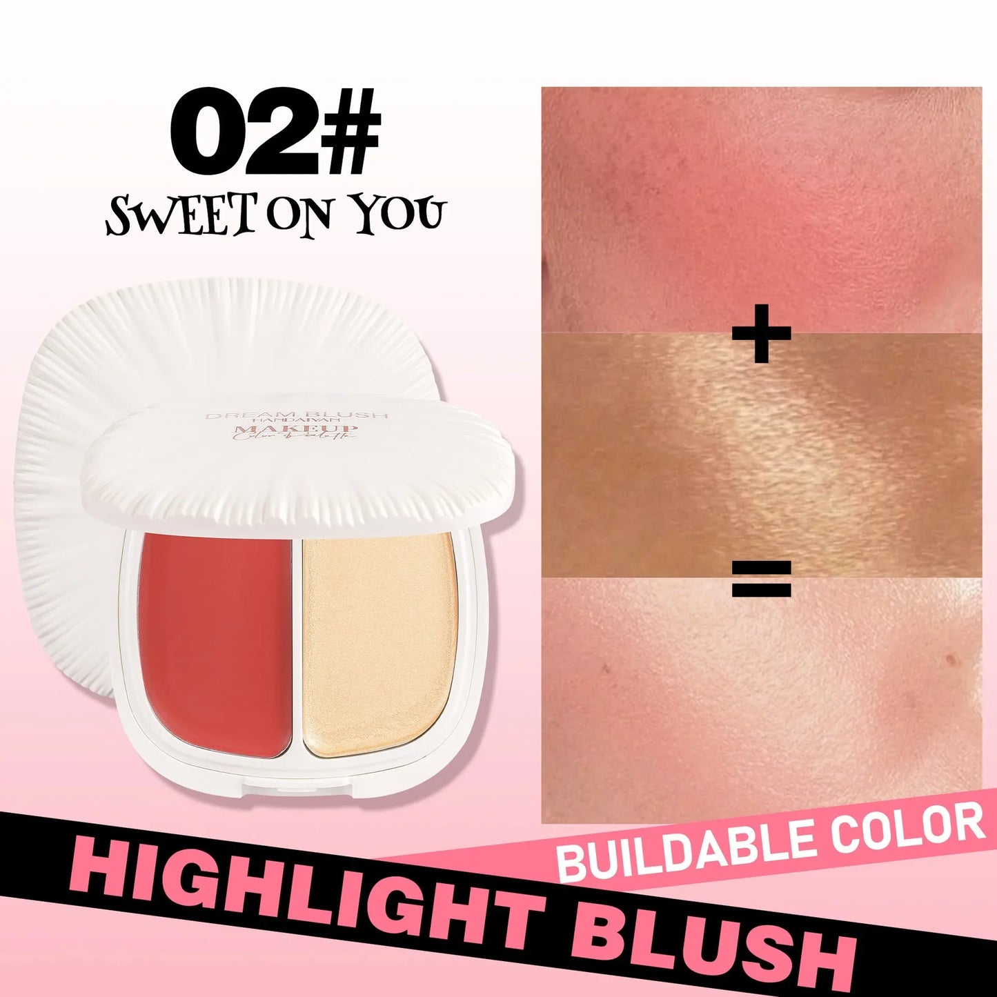 Pearl Highlight Blush Dual Color Contour