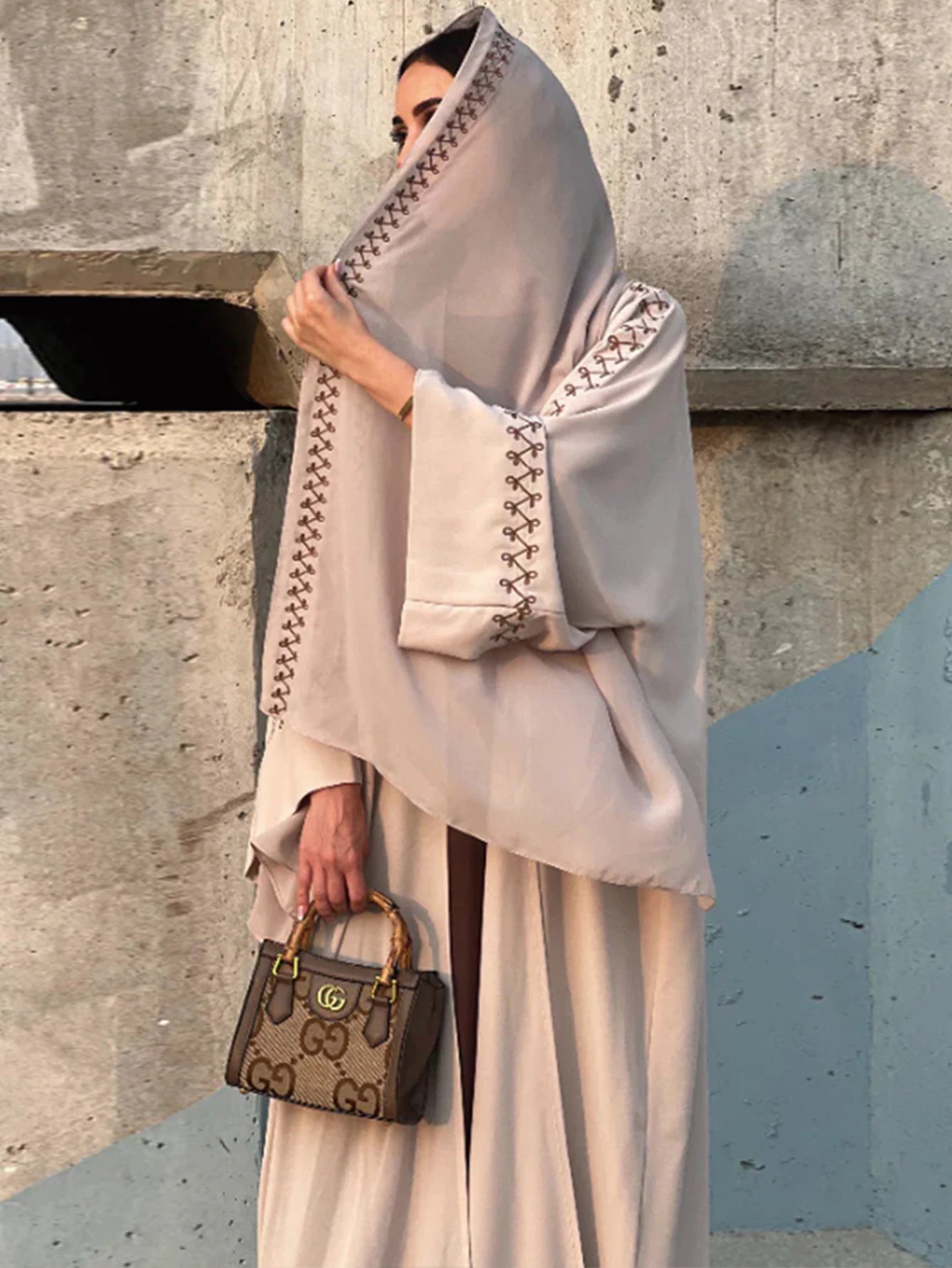 Unique Abaya Set with hijab