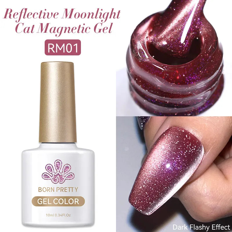 Magnetic Gel Nail Polish Wine Red Series