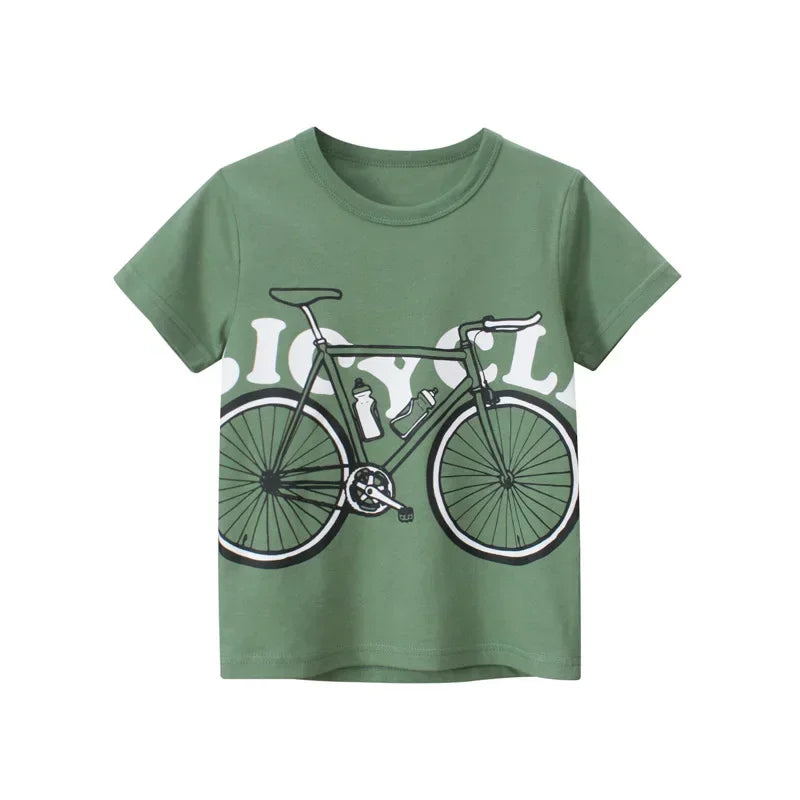 Bicycle Print Boys T-Shirt