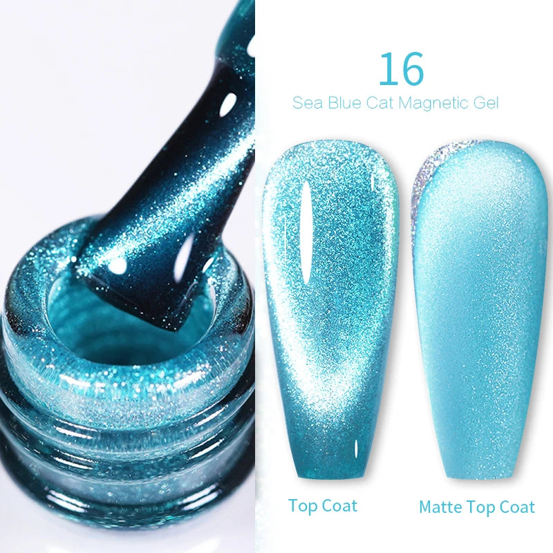 Sea Blue Gel Nail Polish