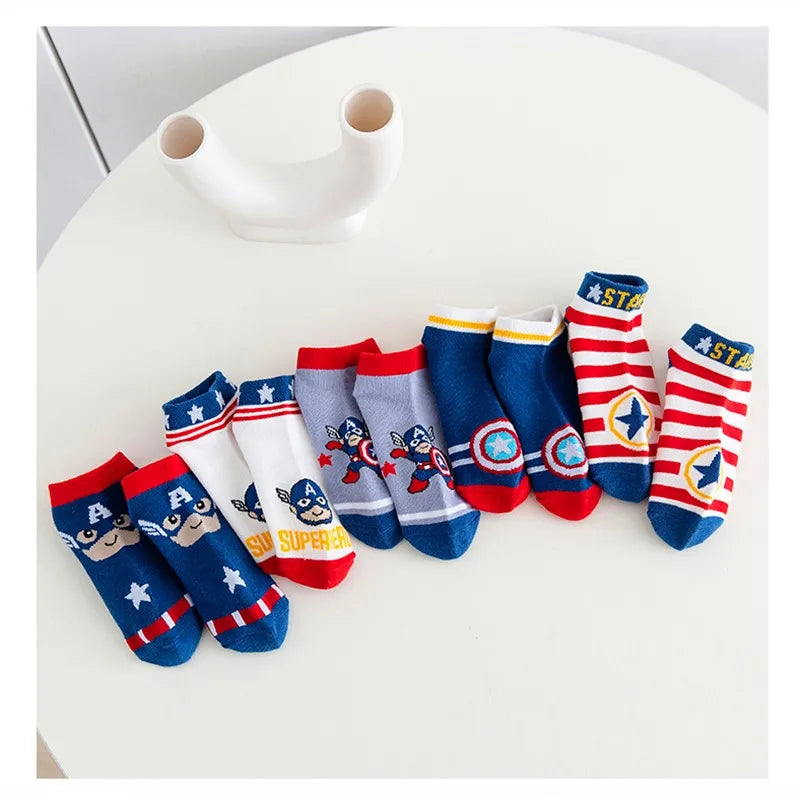 5 Pairs Spiderman Children Socks