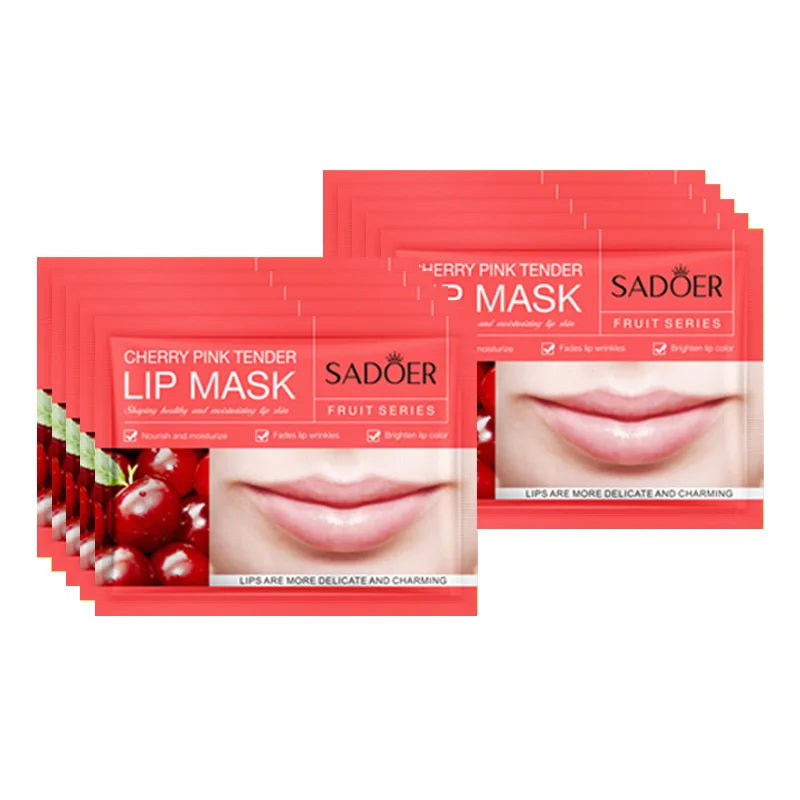 10pcs  Fruits Moisturizing Lip Mask