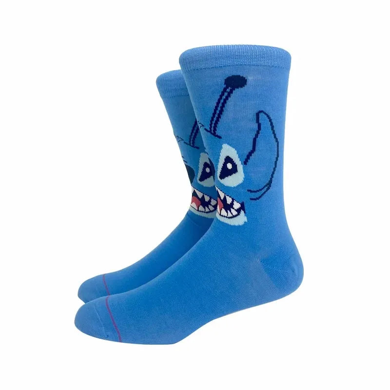 1 Pair New Design Cartoon Long Socks