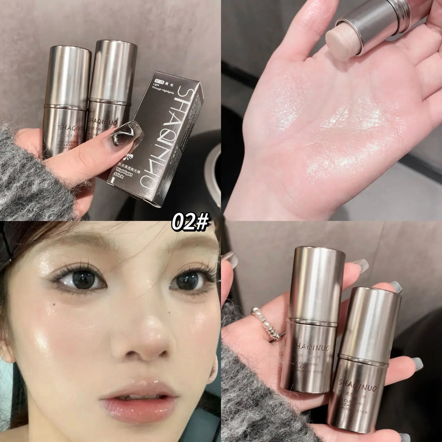 Water Light Shimmer Highlighter Blush Stick