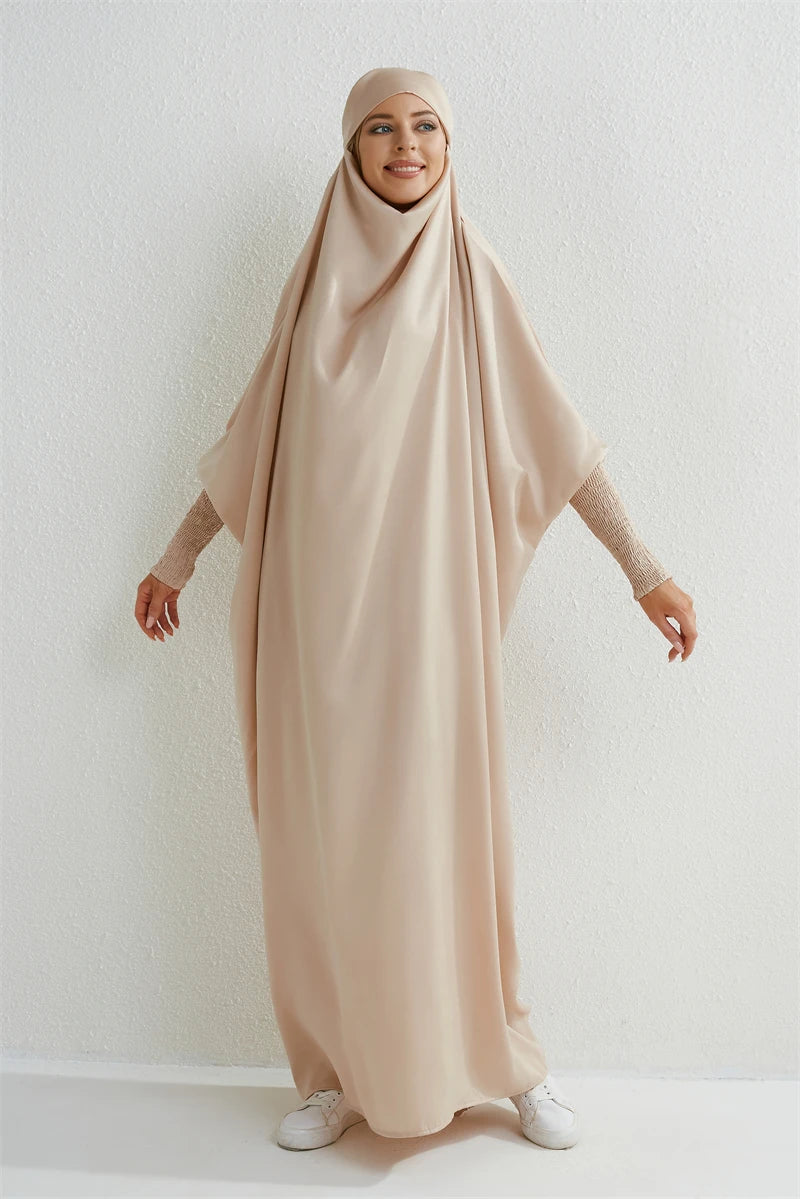 Hooded Abaya One-piece