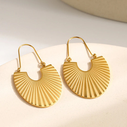 Stainless Steel Metal Drop Earrings For Women