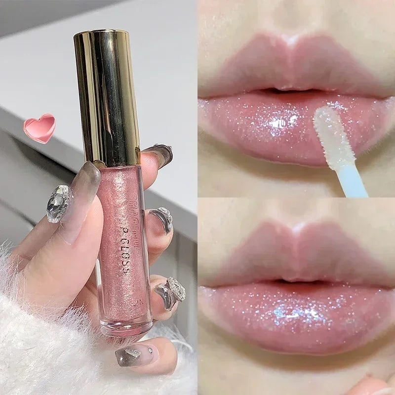 Mirror Pearl Glitter Lip Oil Moisturizing