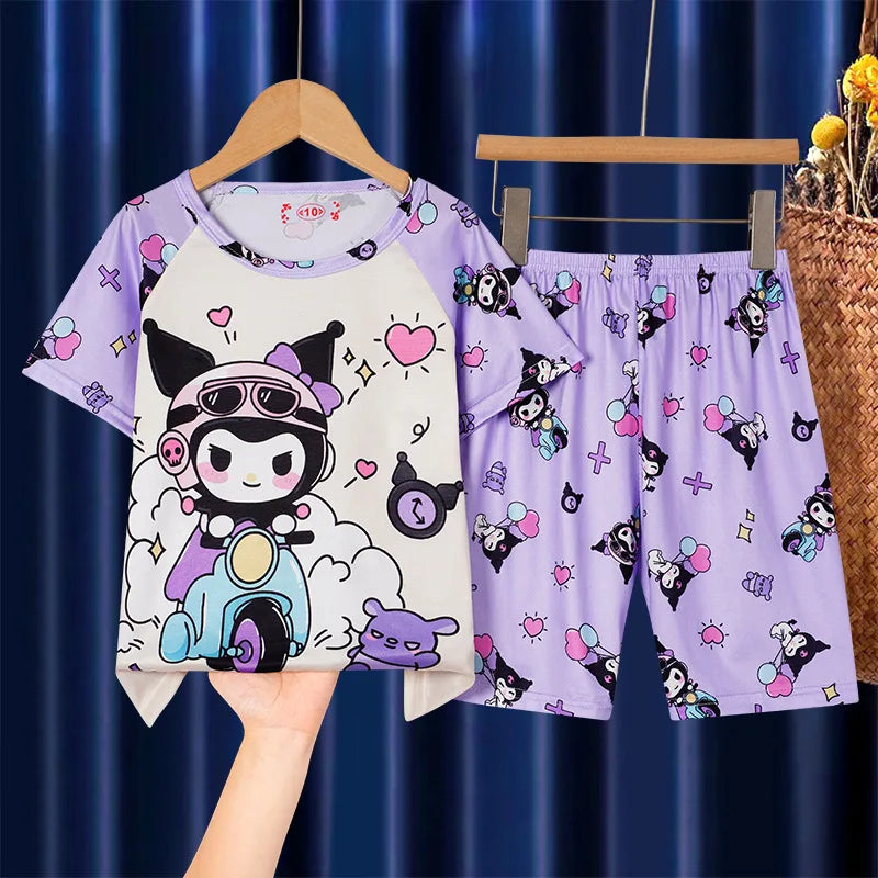 Girls Short Sleeve Pajama