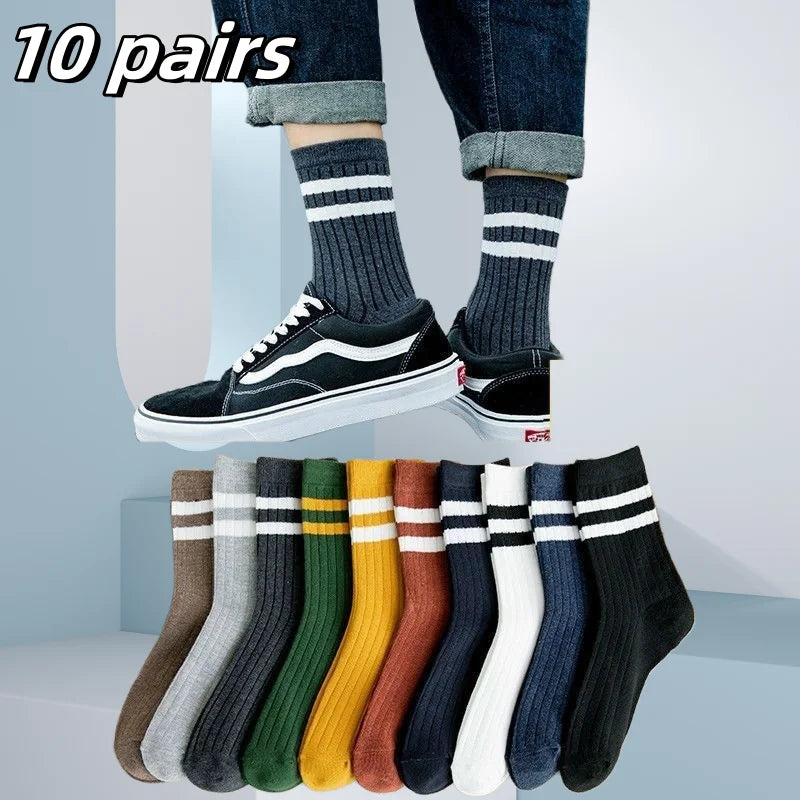 5Pairs Breathable Cotton Sports  Socks