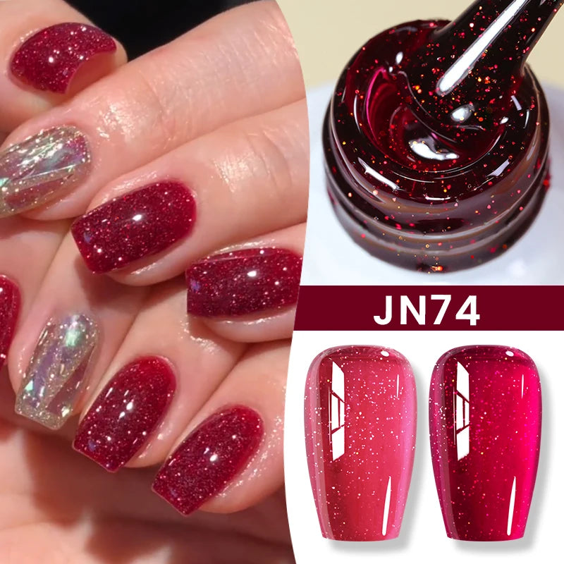 Magnetic Gel Nail Polish Wine Red Series