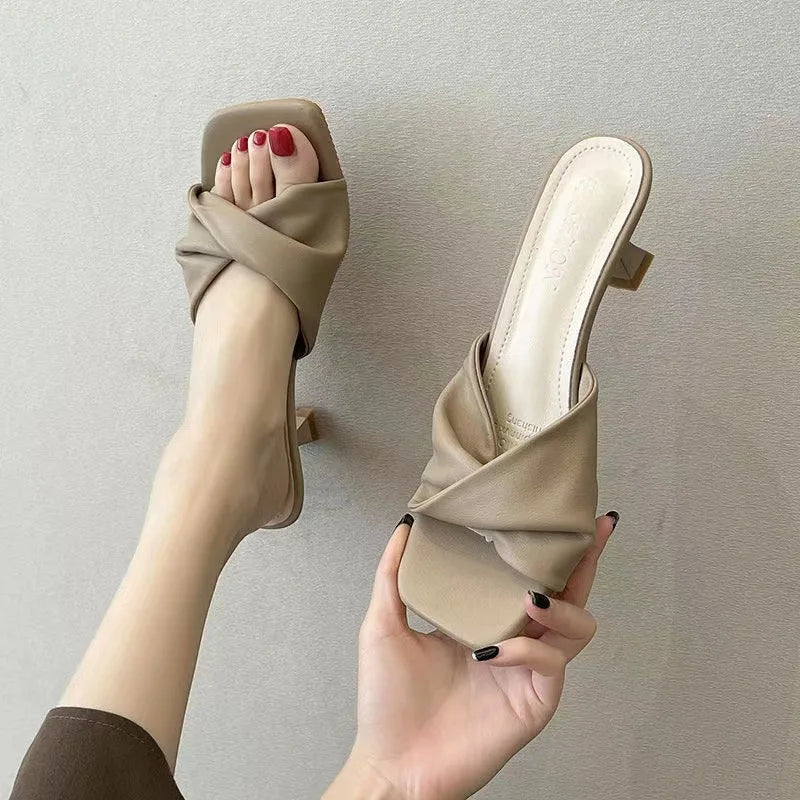 Comfortable Casual Slippers High Heels