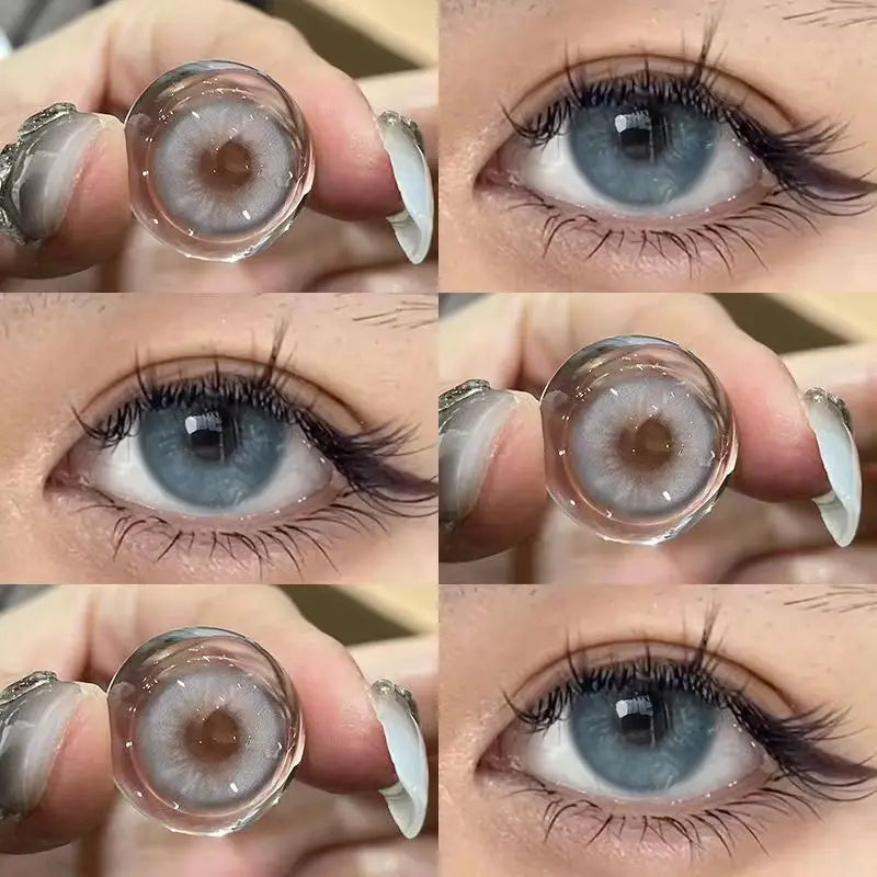 Gray Yearly Use Contact Lenses