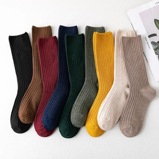 1 Pair of Plain Color Women's socks