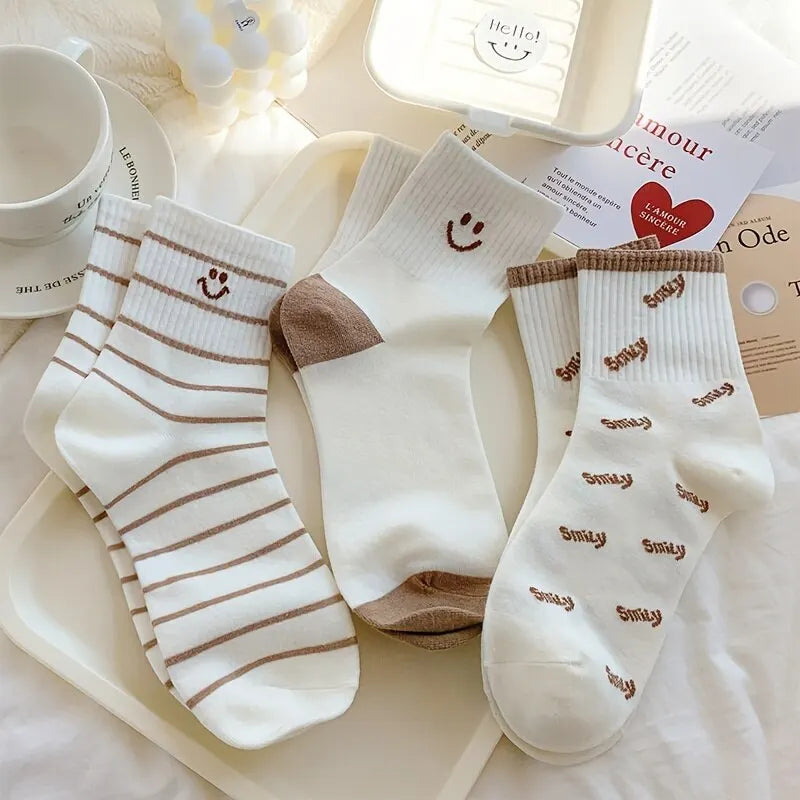 5 Pairs Women's Cute   Socks