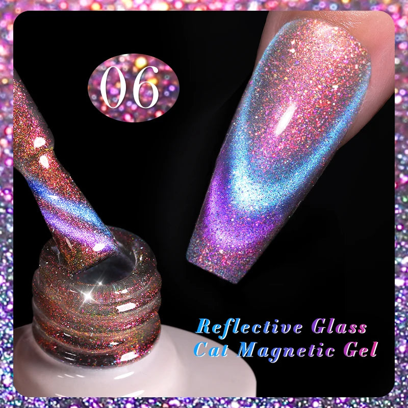 Double Light Gel Nail Polish Rainbow Glass