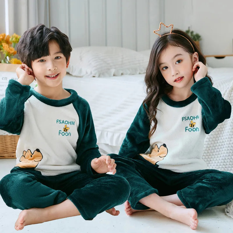 Fluffy Winter kids Pajama