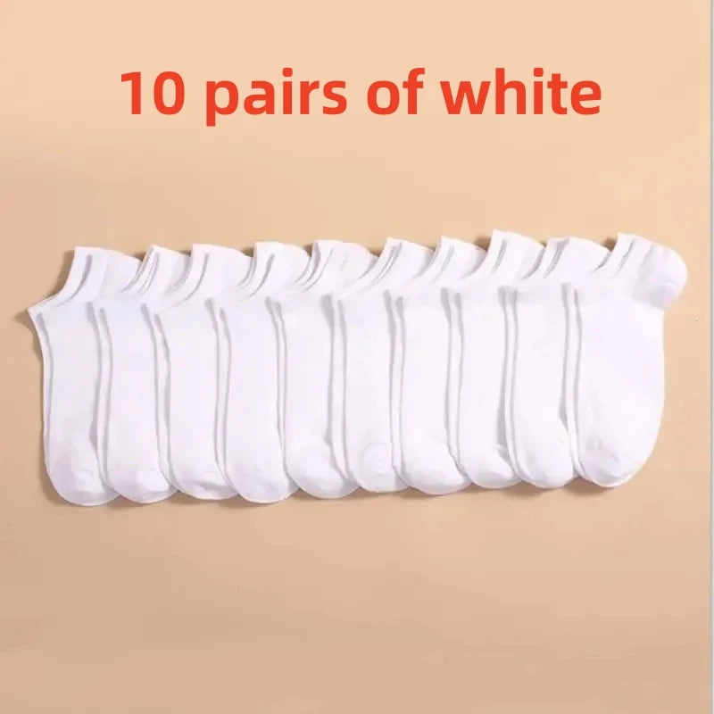 5/10/20 pairs of breathable sports socks