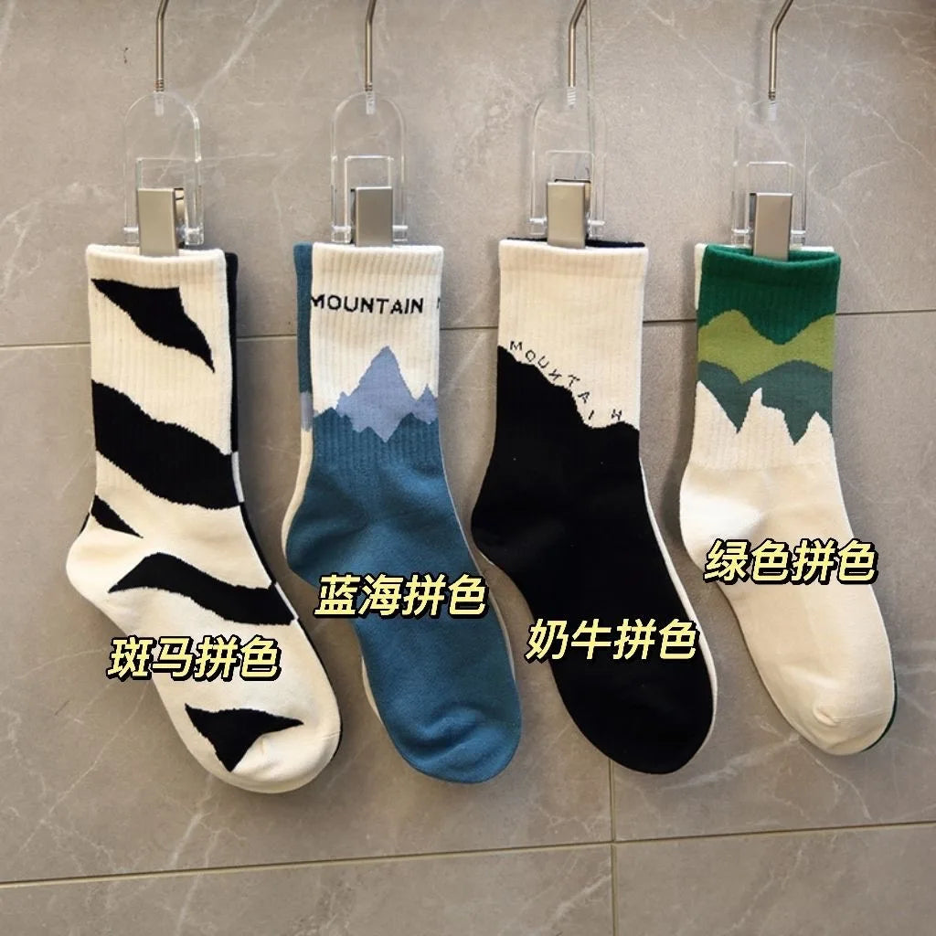 5Pairs Breathable Cotton Sports  Socks