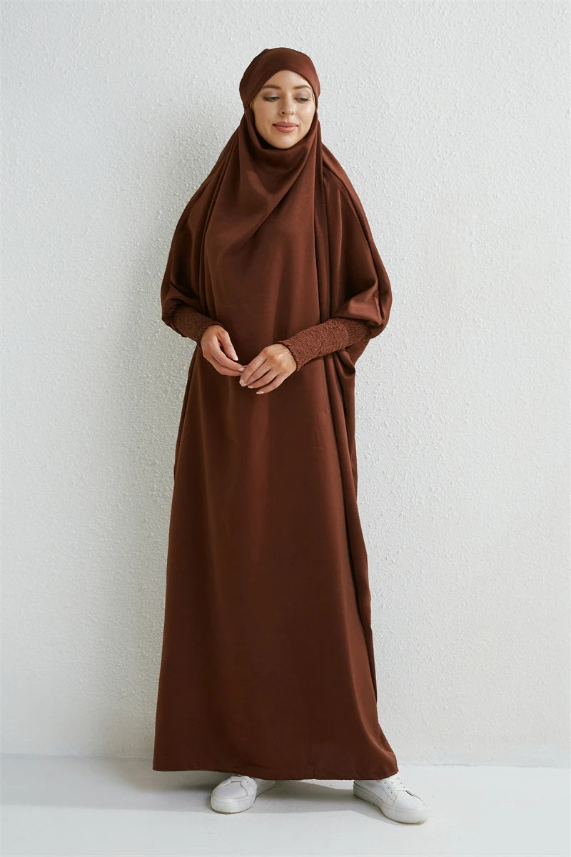 Hooded Abaya One-piece