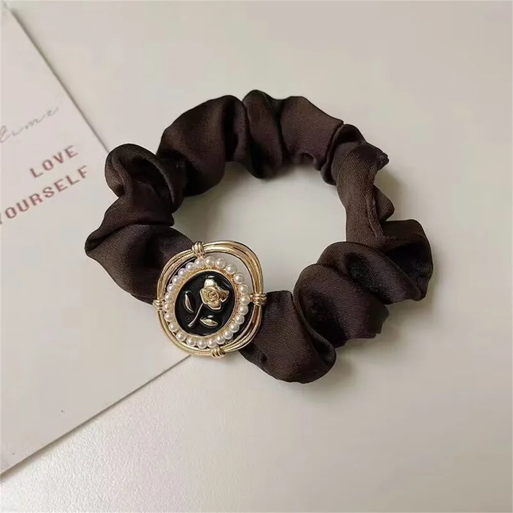 Luxury Brand Design Camellia Hair Tie