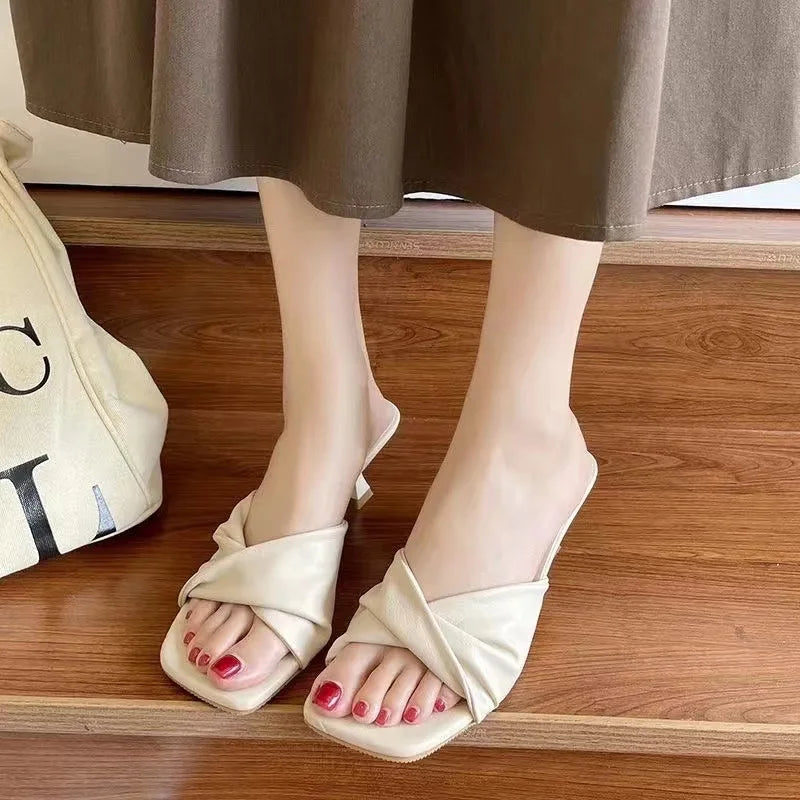 Comfortable Casual Slippers High Heels