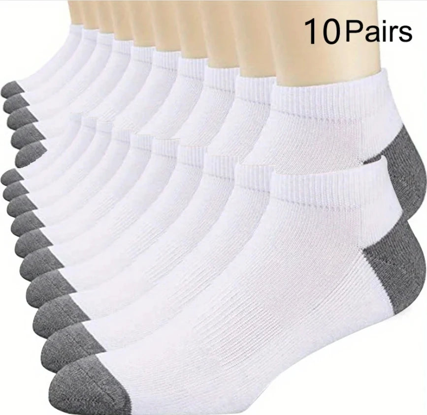 5Pairs Breathable Cotton Sports  Socks