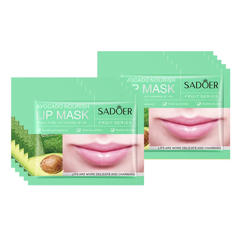 10pcs  Fruits Moisturizing Lip Mask