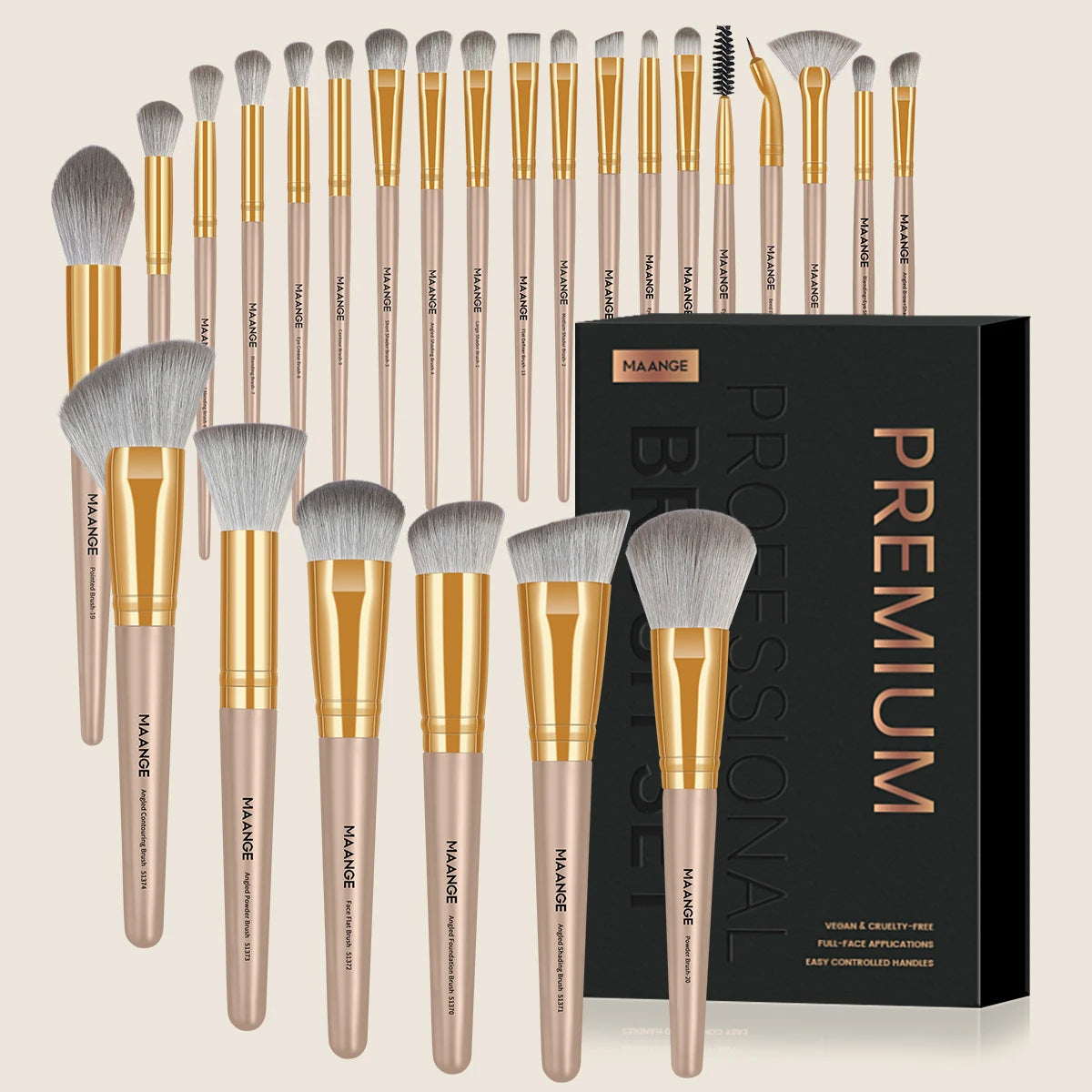 Gift Box 25 Pieces Makeup Brushes