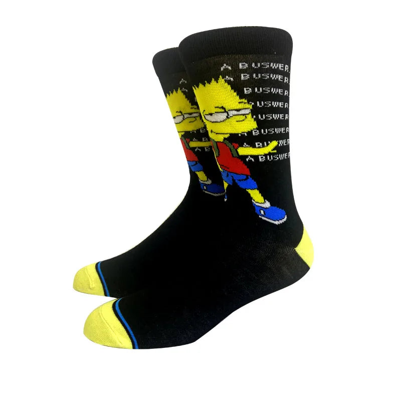 1 Pair New Anime Men Socks