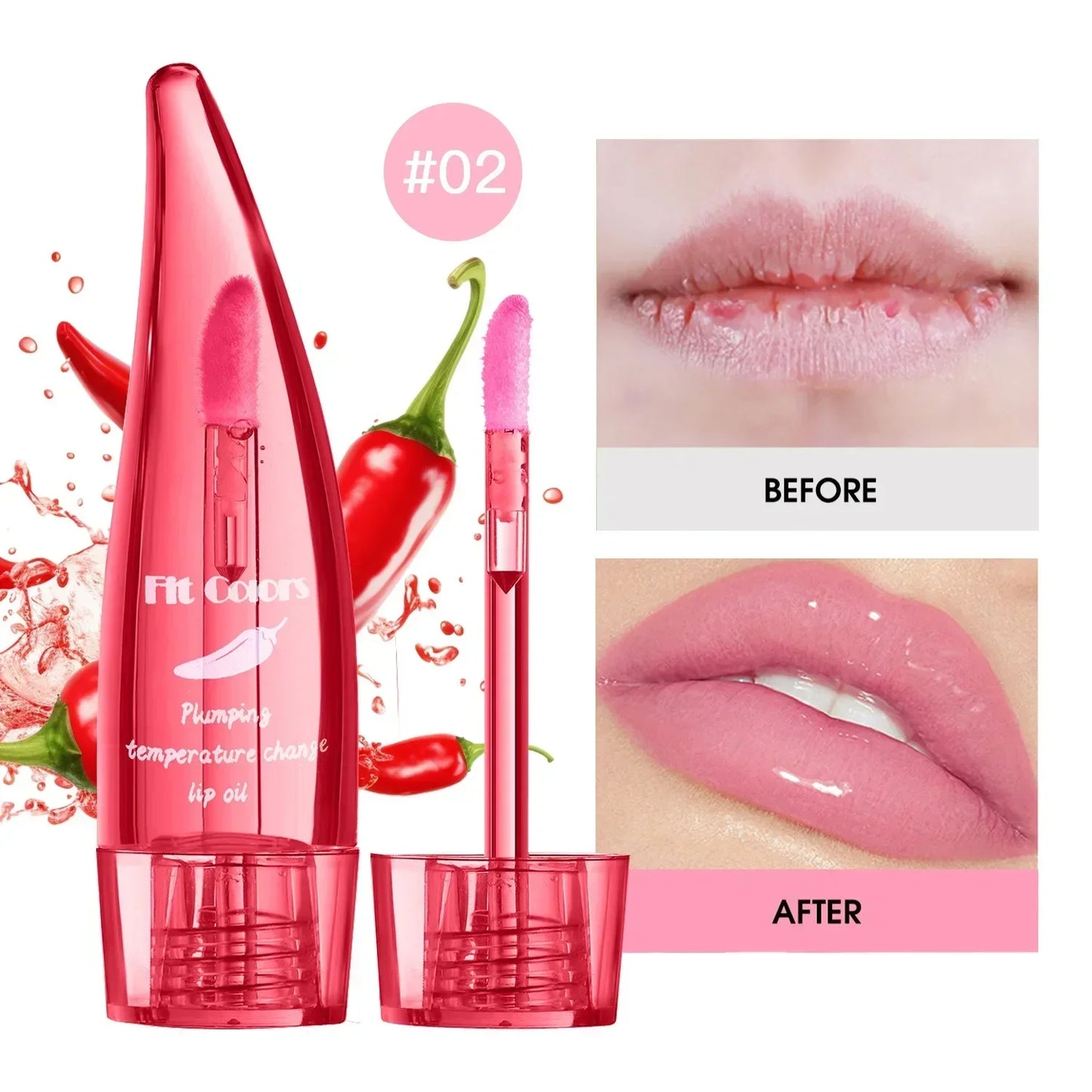 Natural Aloe Pepper Lipstick Lip Tint Moisturizing