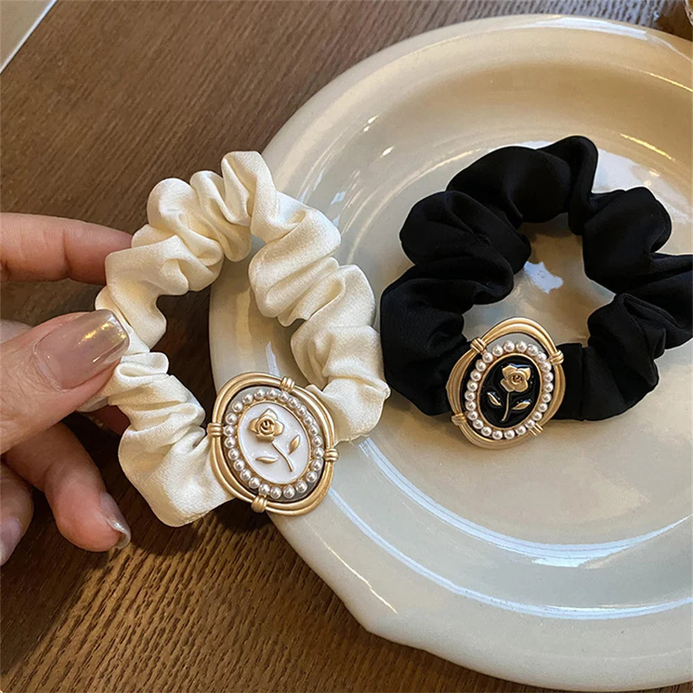 Luxury Brand Design Camellia Hair Tie