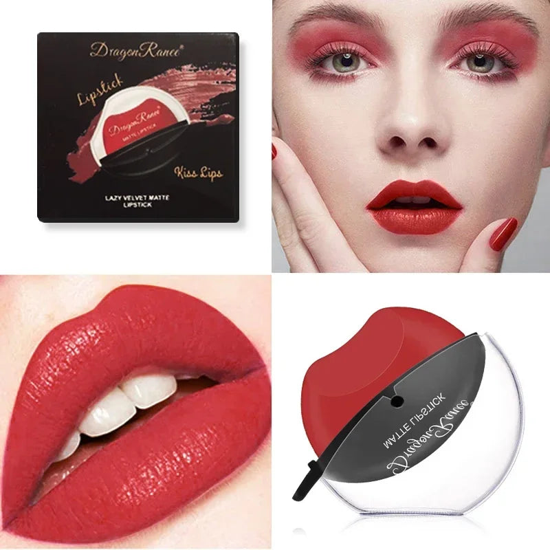 Moisturizing Matte Lipstick -Lip gloss Waterproof non-stick cup