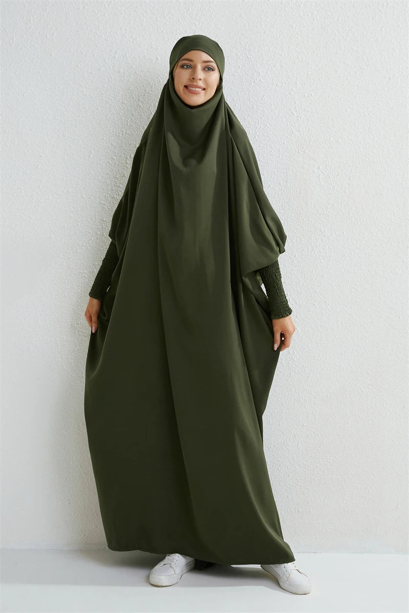 Hooded Abaya One-piece